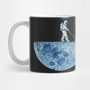 Asronaut mowing the moon Mug